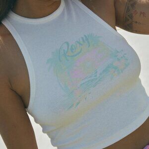 Roxy Paradise Views Sleeveless Muscle T-Shirt Size Large New NWT